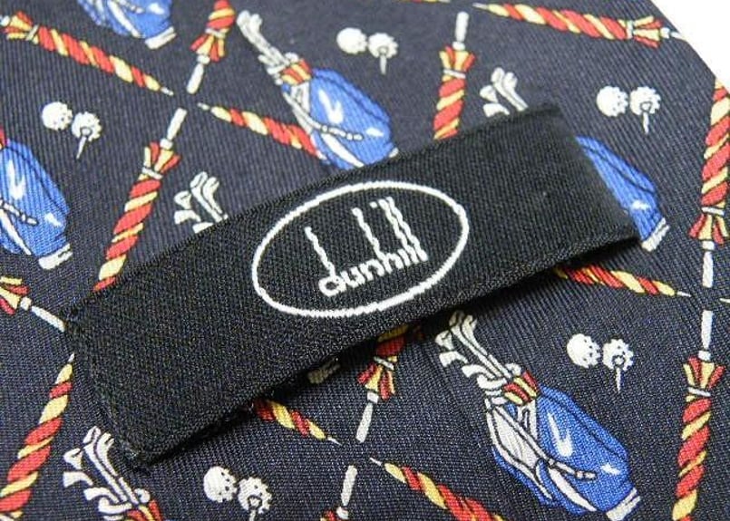 ゴルフ好きな方にも◎】イタリア製 ダンヒル（Dunhill）ゴルフ柄総柄