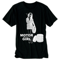Motor Girl Tシャツ / aeronauts (Black)
