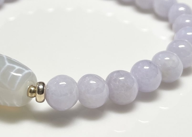 龍眼天珠 ラベンダー翡翠 | k-z factory