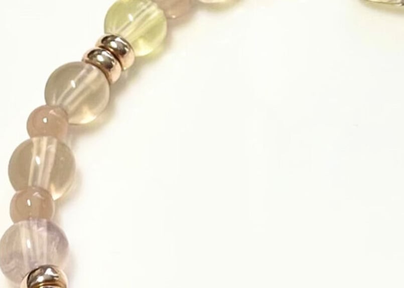 水紋天珠 純真ホワイトカラー 水紋天珠(すいもんてんじゅ) 縦サイズ:約