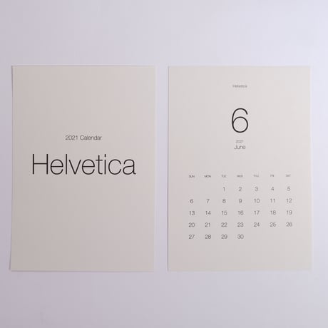 美しいフォントで綴るカレンダー2024［Helvetica］