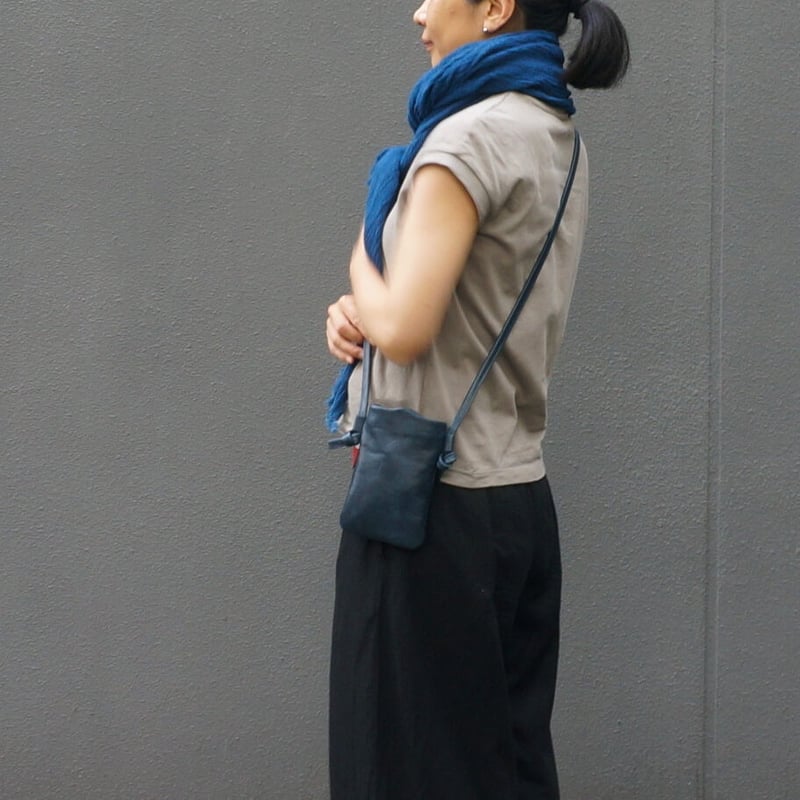 nasukonsha レザーリュック スマホポシェット - nasukonsha nasukonsha レザーリュック