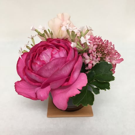 《花と漆器と色》ありがとう