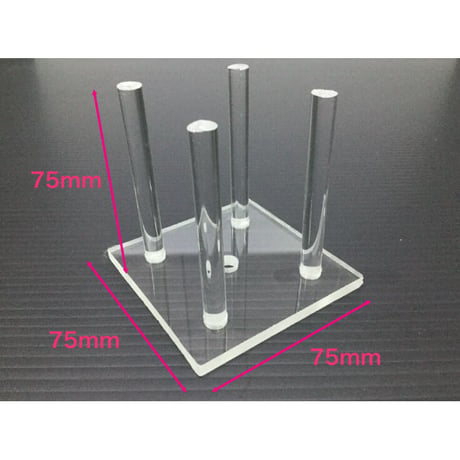 【レターパック対応】アクリル製スタンド  AS75-H75 ハイ ライブロックスタンド（75×75×75） 水槽用 レイアウト用 ライブロック用 サンゴなどに アクリル 台 サンゴ台 珊瑚台