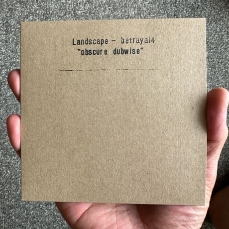 再入荷！Landscape - betrayal 4- “Obscure Dubwise”