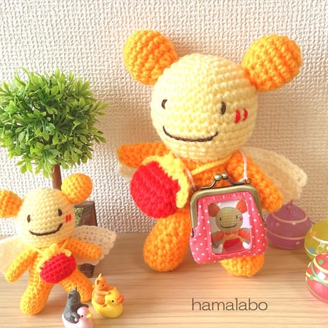 【KT-2156】超ミニサイズ！☆推しぬい＆推しドールが使う☆推し活がま口バッグの型紙＆レシピ【 5.5cm用】