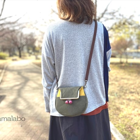 【HA-704】がま口バッグ用の肩下げ(ショルダーテープ茶色)-細め-アンティーク