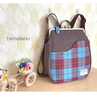 9月30日販売開始！【KT-2128】がま口リュック(丸型)の型紙＆レシピ【24cm/角型用】