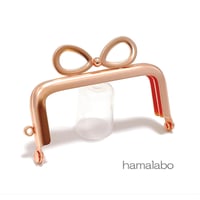 10月1日販売開始！サービス特価品＆限定【HA-2446-S】7.5cm/角型口金(リボン×ソフトピンク)