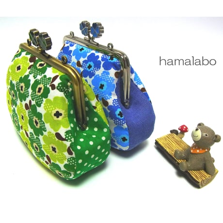 【KT-1050】がま口ポーチ(マチ別)の型紙＆レシピ【12cm/角型用】