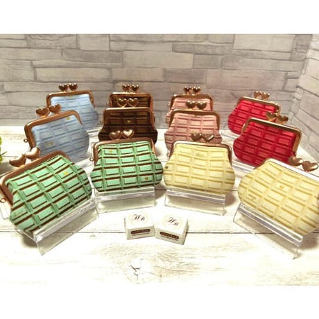 【HA-2056】ハート口金 7.5cm/角型(ローズゴールド-ピンクゴールド)