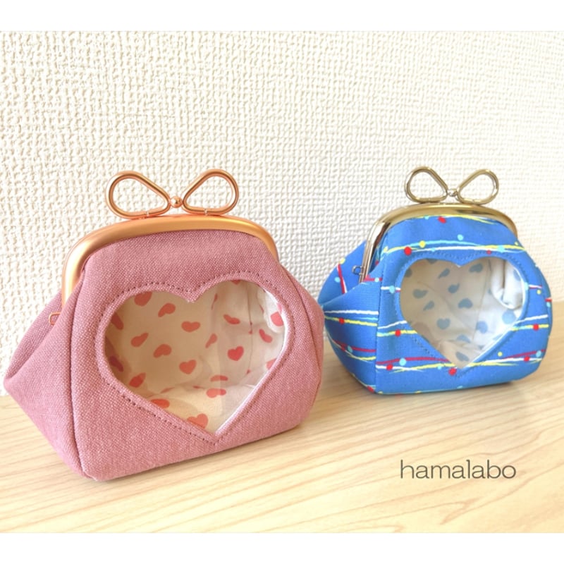 KT-2155】お得な2種類セット！推しぬい用がま口ポーチ(9.9cmシリーズ