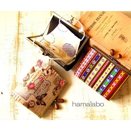 【対象口金購入で無料ダウンロード】KT-2076 縫わずに作れる！がま口マスクケース(マスク置き)の型紙＆レシピ【12cm浮き足用】