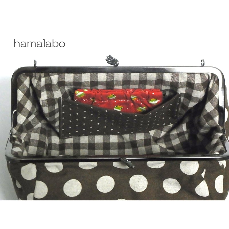 KT-3003】がま口俵型バッグの型紙＆レシピ【27cm用】 | Hamalabo-2nd