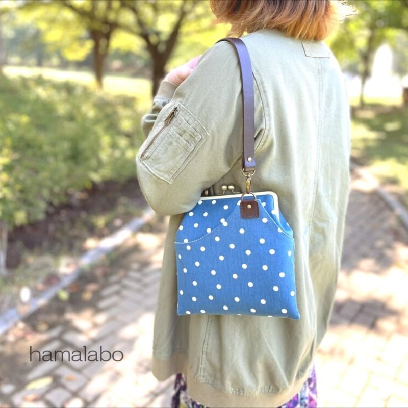 KT-2112】着せ替え可能！【サコッシュ風】親子がま口ポケット