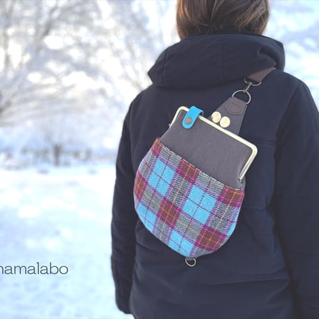 【HA-1892】18cm/角型口金/(アメ玉×アンティークゴールド)