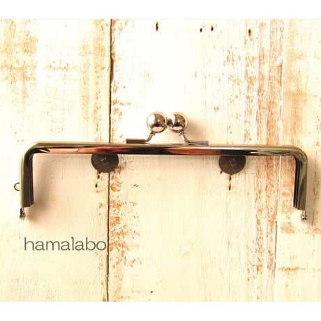 <廃盤予定>【HA-1845】16.5cm口金/(アメ玉×シルバー)