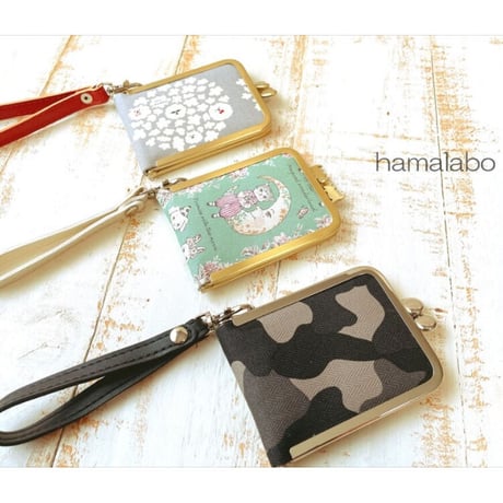 【HA-2231】ナツメひねり口金 7.5cm角型/足長タイプ (ゴールド)