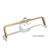 (完売御礼！)今回限りの限定大特価品！【HA-2273】16.5cm口金/(ナツメひねり×ゴールド)