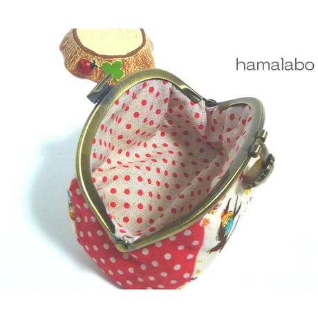 【HA-1955】碁石口金/10cmくし型(ブラック)