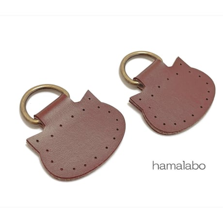 【HA-690】ショルダーバッグ用のネコ型アタッチメント(小サイズ) 2組入り