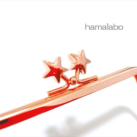 【HA-1986】12cm/角型(メタルスター×ローズゴールド-ピンクゴールド)