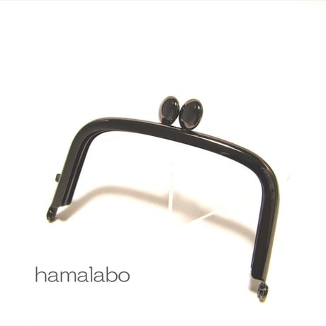 【HA-1453】9.9cm/くし型の碁石口金(ブラック)