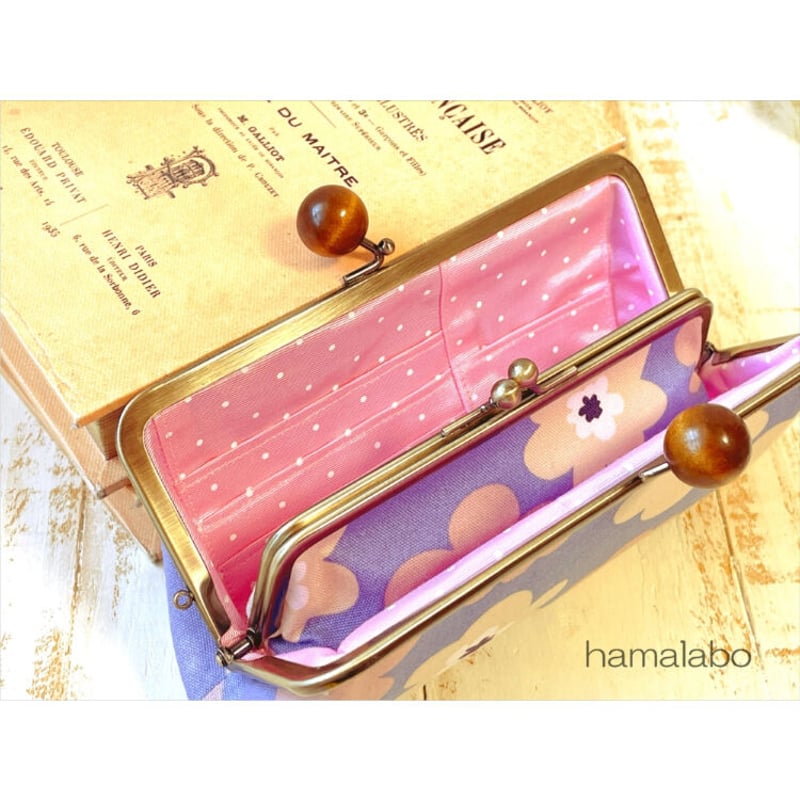 ちゅんこ　ハンドメイド本革親子がま口長財布 ちゅんこ ハンドメイド本革親子がま口長財布 ちゅんこ