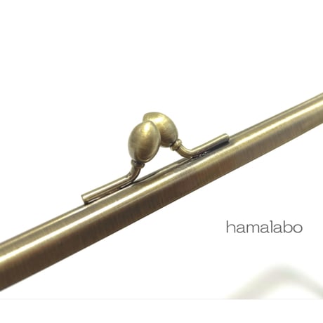 【HA-2414】17.7cm角型口金/ナツメひねり/アンティークゴールド