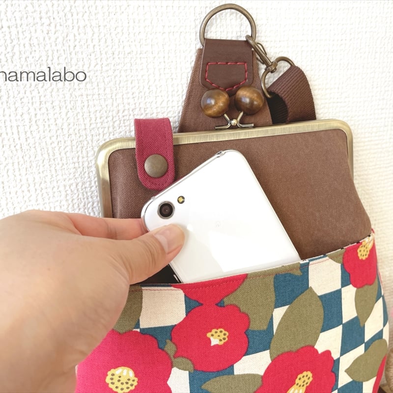 12月1日販売開始！【KT-2145-SET】スリム型がま口ボディバッグの型紙