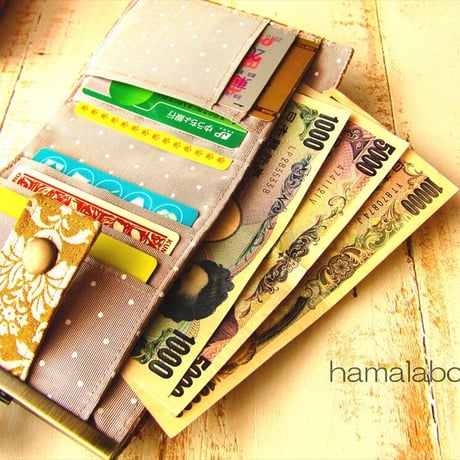 【HA-2064】ハートネコ太の口金 12cm浮き足(アンティークゴールド)