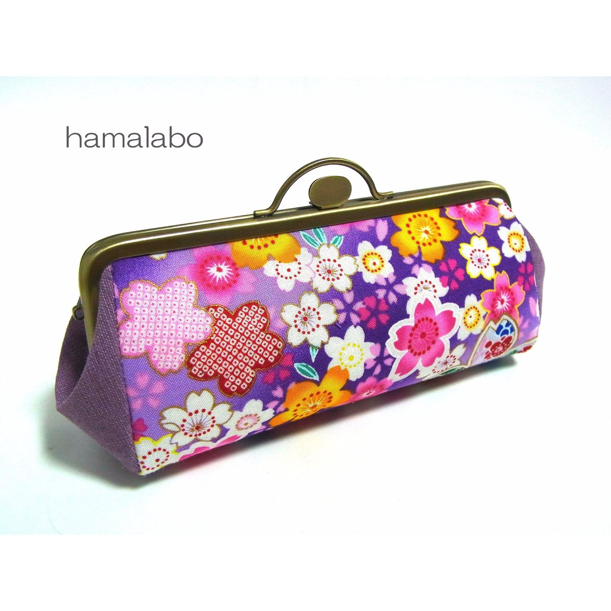 KT-1003】がま口メガネ＆ペンケースの型紙＆レシピ【16.5cm用