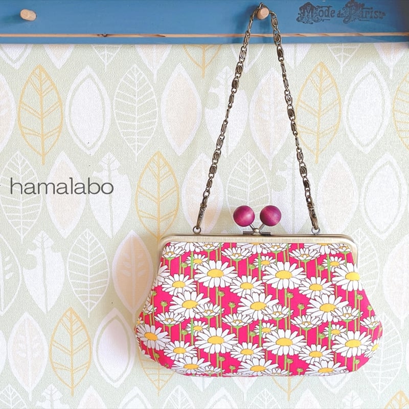 KT-2136】シンプルで可愛い♪ぽってり型がま口ポーチの型紙＆レシピ