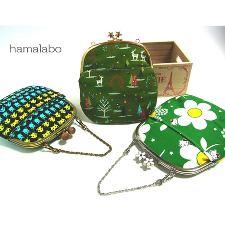 【HA-138】<レジン口金>15cm/くし型(シルバー)カン付き