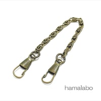 【HA-683】持ち手用ミニミニチェーン16cm(アンティークゴールド)/5本セット