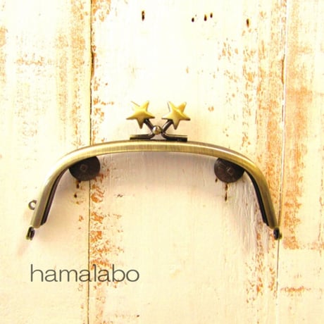 【HA-1969】12.5cm/くし型(メタルスター×アンティークゴールド)