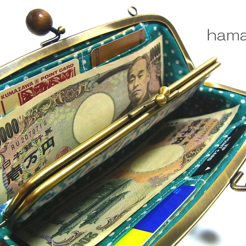 KT-2010】親子がま口の長財布の型紙＆レシピ【19cm用】 | Hamalabo-2nd