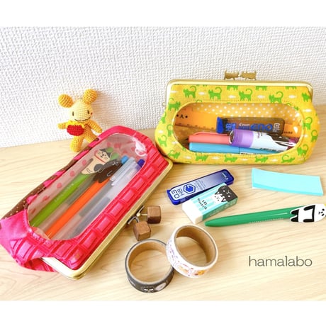 初回特価！【HA-2164】リングリボン口金 16.5cm/角型(ソフトピンク)