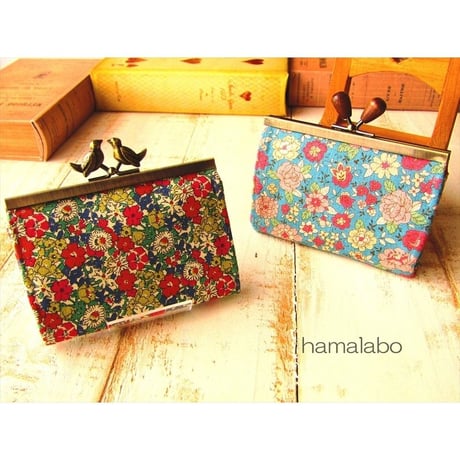 <廃盤予定>【HA-1734】12cm浮き足口金/(スモーク玉レッド×シルバー)