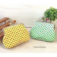 【KT-2130】シンプル！がま口ペッタンコポーチ(丸底)の型紙＆レシピ【12cm/角型用】