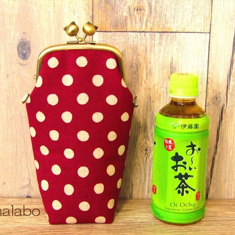 【KT-2038】がま口ペットボトルケース(ロング＆ショート)の型紙＆レシピ【9.9cm/くし型用】