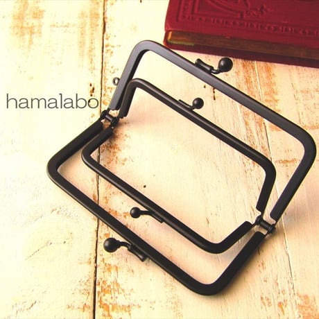 廃盤大特価セール！【HA-b1214】親子口金12cm(竹の根ひねり×ブラック)マット加工