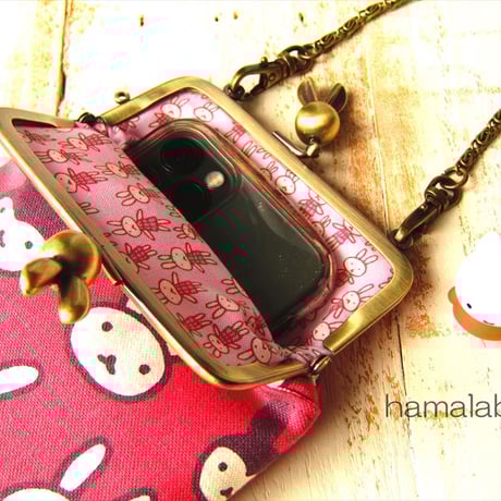 【HA-1698】10cm/角型(ウサギ玉)・アンティークゴールド・カン付き