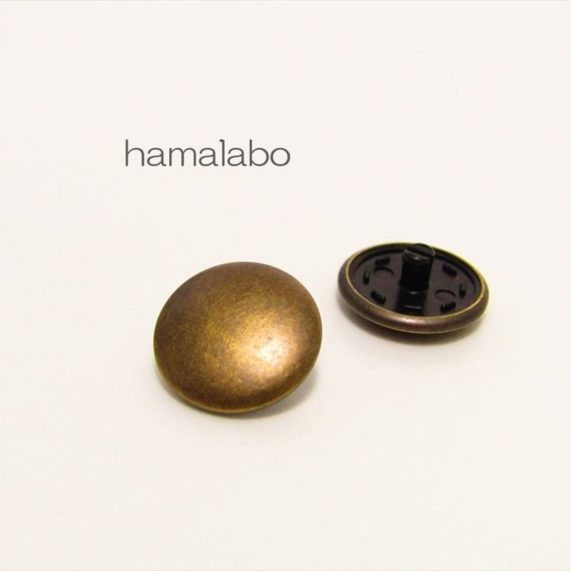 【新品未使用品❗️】SATCHMO Pale Khaki / Gold HA-589】スナップボタン メタリック(アンティークゴールド