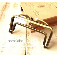 限定品！【HA-1860】親子口金12cm(キツネひねり×アンティークゴールド)