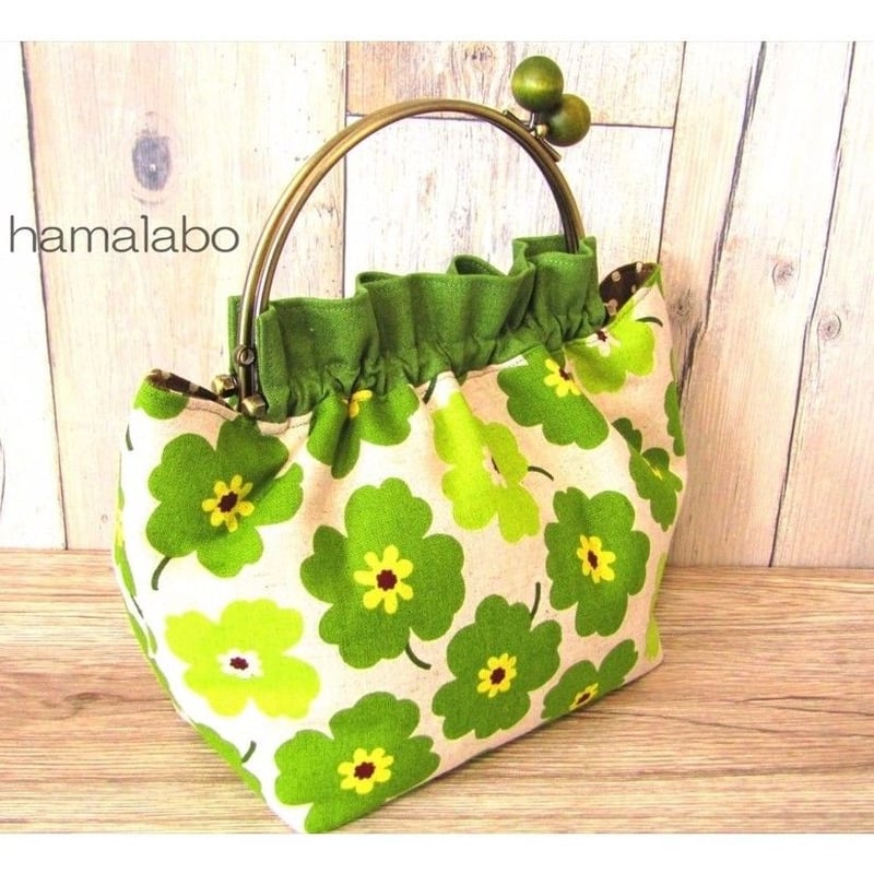 KT-2036】ベンリーがま口ポーチ(くしゅくしゅタイプ)の型紙＆レシピ