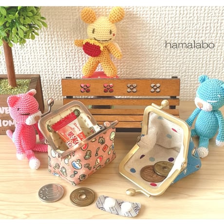 【HA-2502】5.5cm口金(少し足長)/ナツメひねり(ブロンズ)　5本セット