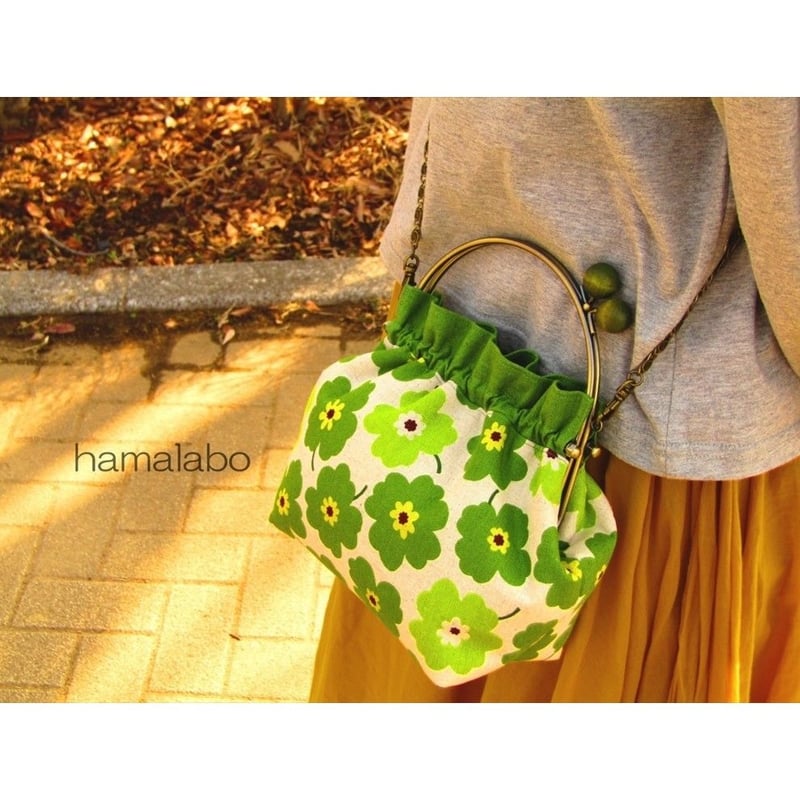 専用です！　　　がま口　ポーチ　ハンドメイド How to make a small clasp pouch. A kit with a pattern is