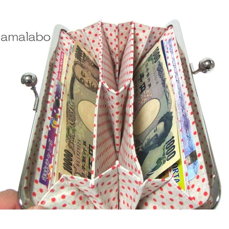 【KT-2005】がま口長財布の型紙＆レシピ【22cm口金用】