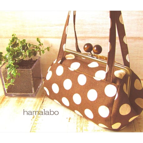 非売品の蔵出し販売！【HA-1816】ネコカン口金/(木玉×横ネコカン)/18cm角型(アンティークゴールド)・カン付き